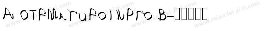 A OTFMaruFolkPro B字体转换